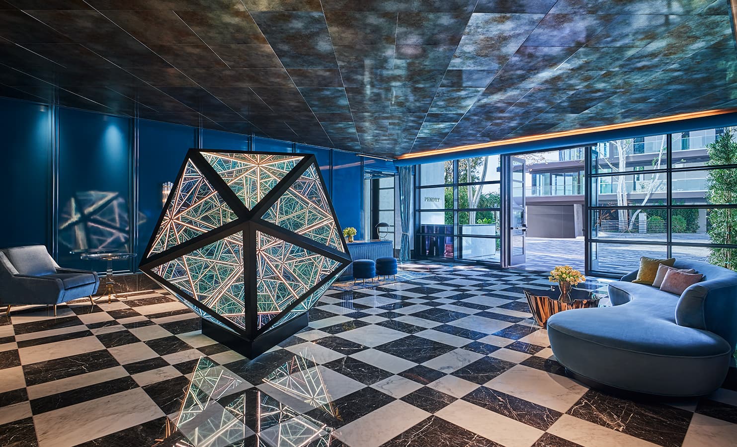 Pendry West Hollywood Lobby on Sunset